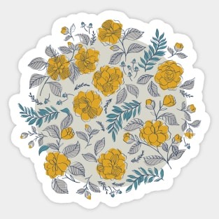 Camellia Bushes Sticker